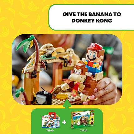 LEGO Super Mario Donkey Kong's Tree House Expansion Set - Building Toys for Boys & Girls, Ages 8+ Years - Pretend Play Toy Figures & Playsets - Gifts for Kids - 71424
