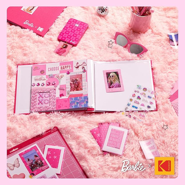 Kodak x Barbie Colorful & Decorative Barbie-Themed Sticker Frames for Barbie Instant 2x3” ZINK Zero Ink Photo Paper – 20 Iconic Barbie Frames for Decorating Your Scrapbook, Journal, and More