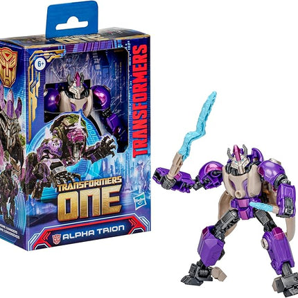 Transformers One Prime Changer Alpha Trion 5-Inch Robot Action Figure, Interactive Toys for Boys and Girls Ages 6 and Up