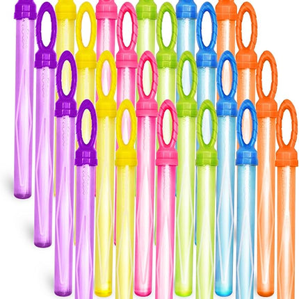 JOYIN 24 Pack 14’’ Big Bubble Wands Bulk Leaf Blower Bubble (2 Dozen) for Summer Toy, Outdoor/Indoor Activity Use, Easter, Party Favors Supplies for Kids