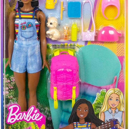 Barbie Doll and Accessories, It Takes Two “Brooklyn” Camping Doll with Pet Puppy and 10+ Accessories