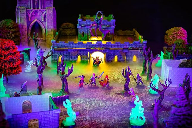 Dirt Cheap Dungeons Affordable Modular TTRPG Terrain Set ∣ Injection-Molded for Superior Durability ∣ Easy Storage & Recycled Material D&D Tiles ∣ Baron Keep Castle Set