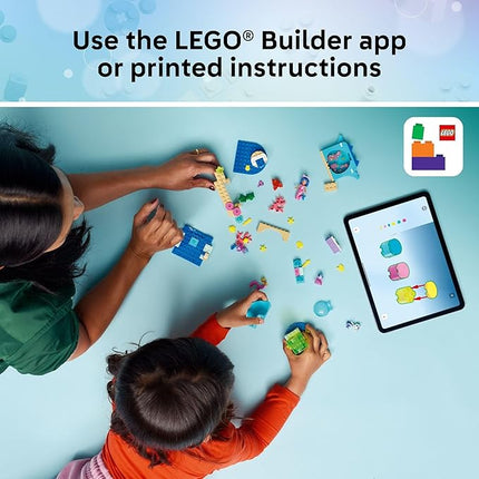 LEGO Gabby’s Dollhouse Mermaid Gabby’s Aquarium Adventure Building Blocks - Pretend Play & Learning Toy for Girls & Boys, Ages 4+, with Gabby & Mercat Mini Dolls - Gift Idea for Birthdays - 11204