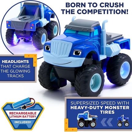 Blaze and The Monster Machine TurboTwist Racers - Race Track Set (Crusher TurboTwist Racer) (Blue)