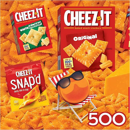 RoseArt - Snack Assortment - Cheez-It - 500 Piece Jigsaw Puzzle, Food-Themed Puzzle for Adults