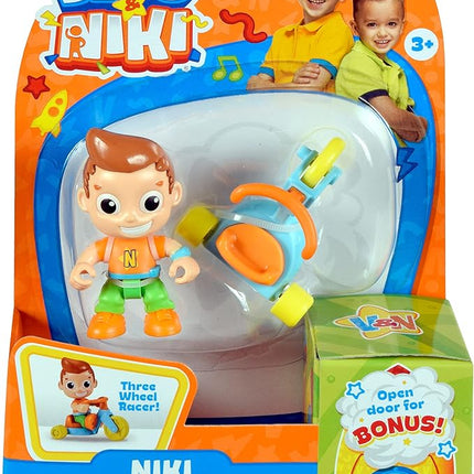 BANDAI Vlad & Niki Play Action Figure - Everyday Niki- Articulated Action Figurine with Accessories, Multicolor, P57560