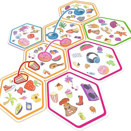 Asmodee Spot It! Connect - Fast-Paced Team Matching Game, Quick Reflexes, Fun for Game Night with Family and Friends, Great for Kids & Adults, Ages 8+, 2-8 Players, 15 Minute Playtime