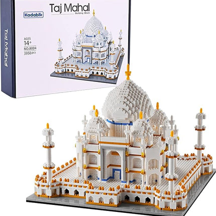 Architechture Series for Adults and Teens,Taj Mahal Building Set,Model Contruction Kit 3950 PCS,Micro Block Set,New Seven Wonders,Landmark Model