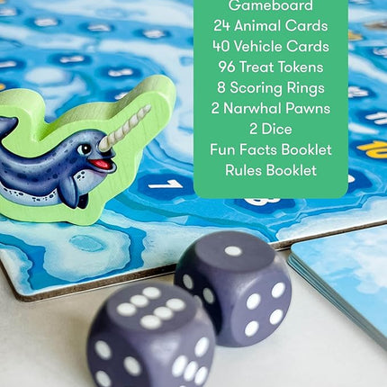 SimplyFun Arctic Riders - Educational & Fun Math Games for Kids - Practice Upper Level Addition & Subtraction Skills for Kids 7 & Up - 2 to 4 Players