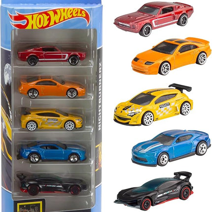 Hot Wheels Assortment Cars, 5 Count