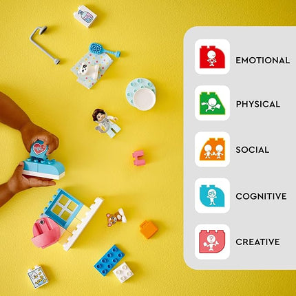 LEGO DUPLO Town Visit to The Vet Clinic Pet-Care Role-Play Toy, Dog, Cat and Veterinarian Figures, Social Emotional Learning Pretend Play Animal Set for Toddlers Aged 2 Years Old and Up, 10438