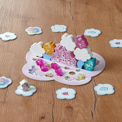 HABA Unicorn Glitterluck Cloud Stacking - Cooperative Kids Board Game - Unicorn Games and Unicorn Gifts- Ages 4+ Made in Germany