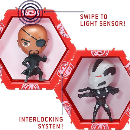 WOW! STUFF PODS Marvel Avengers Collection - War Machine| Superhero Toys Light-Up Bobble-Head Figure | Official Marvel Collectable Toys & Gifts | Number 212 in Series, Multicolor, 4 inches