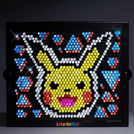 Lite Brite Super Bright HD, Pokemon Edition - Creative Retro Light-Up Screen – Educational Play for Children, Enhances Creativity, Gift for Boys and Girls Ages 6+