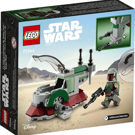 LEGO Star Wars Boba Fett's Starship Microfighter 75344, Building Toy Vehicle with Adjustable Wings and Flick Shooters, The Mandalorian Set for Kids