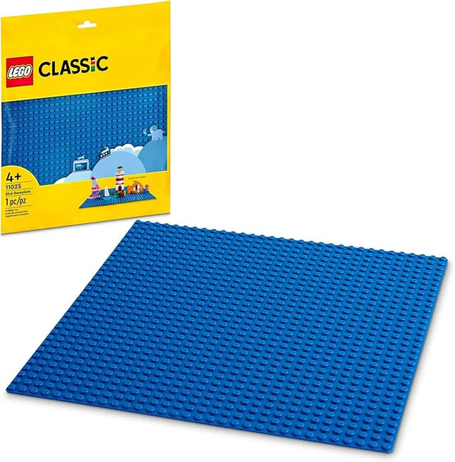 LEGO Classic Blue Baseplate 11025 Building Toy Set for Preschool Kids, Boys, and Girls Ages 4+ (1 Pieces)