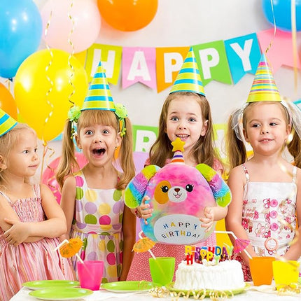 Dog Plush Toy 12 Inch Cute Unicorn Dog Birthday Stuffed Animal Soft Plushies Pillow Multicolour Doll Gifts for Kid Toddlers Home Room Decoration