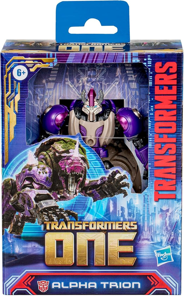 Transformers One Prime Changer Alpha Trion 5-Inch Robot Action Figure, Interactive Toys for Boys and Girls Ages 6 and Up