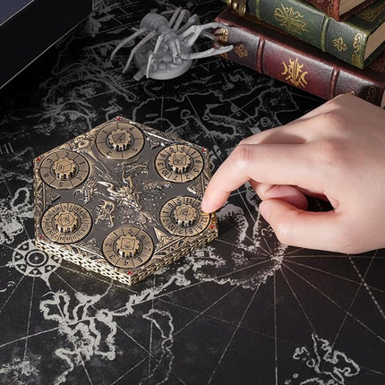 7 in 1 DND Spinner Dice Set Role Playing Board Games Accessories Good Choice Accessories for DM, Gamer and Collector (Bronze)