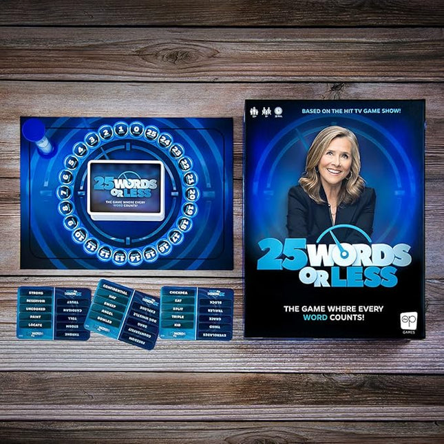 25 Words or Less Board Game, Figure Out the Secret Words Before Time Runs Out, 300 Cards, Timer & Countdown Board Included, Fast-Paced Party Game for Families & Adults,Fun for Game Nights & Gatherings