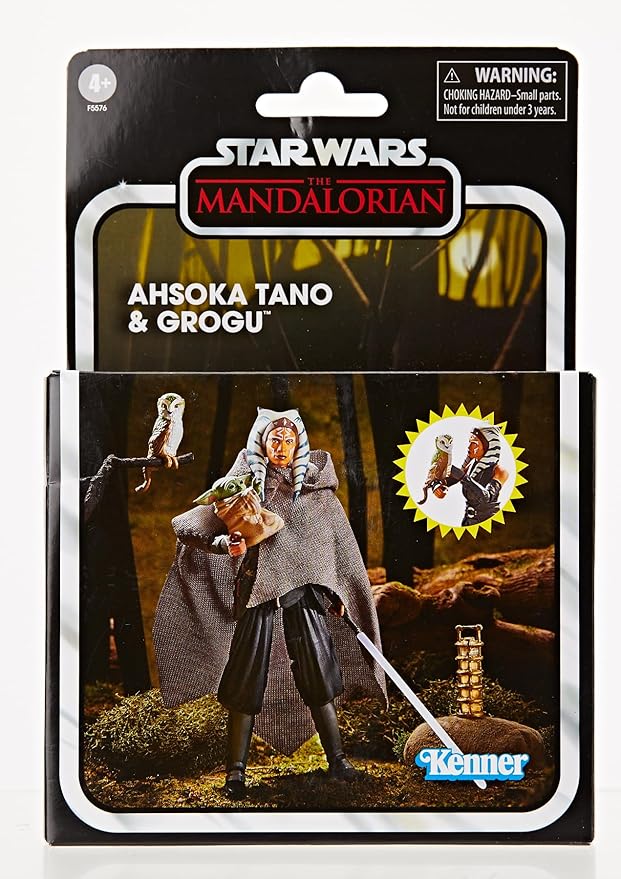 STAR WARS The Vintage Collection Ahsoka Tano and Grogu Deluxe Action Figure Set, 8 Pieces