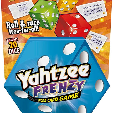 Hasbro Gaming Yahtzee Frenzy Dice & Card Game, Fast-Paced Dice Game, Card Games for Families and Kids, Easy to Learn Family Games, for 2 to 4 Players, Ages 8 and Up