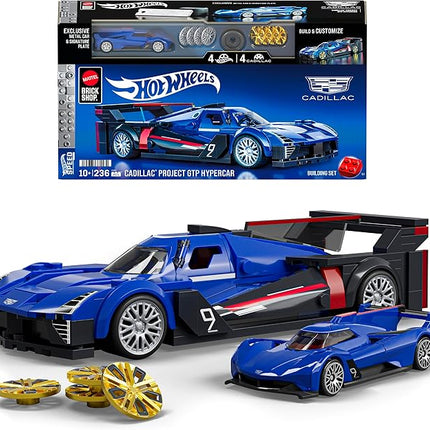 Hot Wheels Speed Series Building Set, Cadillac Project GTP Hypercar with 236 Pieces, Realistic Details and Custom Decals, Adult Collectors and Kids Ages 10+