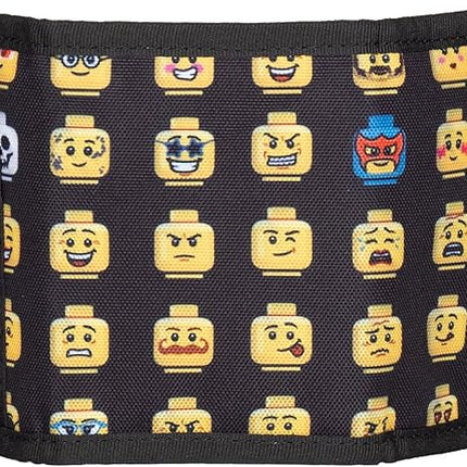 LEGO Trifold Wallet, Kids Unisex Wallet for Boys and Girls, with Clear ID Window, Card and Cash Pockets and Secure Hook and Loop Closure, Minifigure