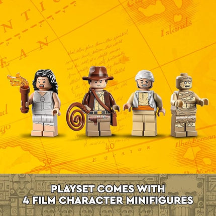 LEGO Indiana Jones Escape from The Lost Tomb 77013 Building Toy, Featuring a Mummy and an Indiana Jones Minifigure from Raiders of The Lost Ark Movie, Gift Idea for Kids Ages 8+