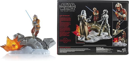 Star Wars Black Series Luke Skywalker Statue Centerpiece - Action Packed Display of a Classic Scene - Light Up Feature - 3 AAA Batteries Not Included - Add More Characters to Build the Scene