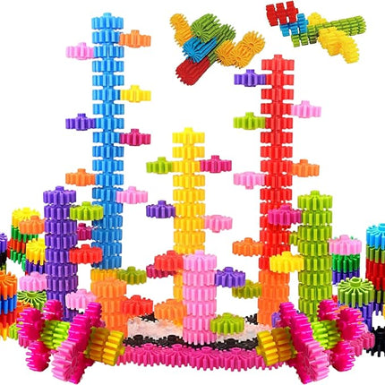 STEM Building Blocks Toys for Kids – Educational and Safe Gear Interlocking Construction Playset – Develop Creativity and Problem-Solving Skills