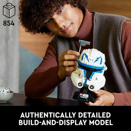 LEGO Star Wars Captain Rex Helmet Building Set, The Clone Wars Collectible Model for Adults, Star Wars Memorabilia, 75349