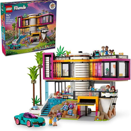 LEGO Friends Andrea's Modern Mansion Doll House - 4 Story Toy House Building Toy Set for Kids, Girls and Boys, Ages 14+ - Includes 11 Characters - Gift Idea for Birthdays & Holidays - 42639