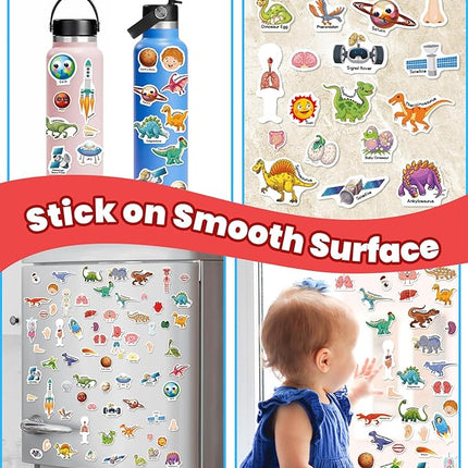 Reusable Sticker Book for Toddlers 2-4 Years, Stickers for Kids, Toddler Sticker Book Ages 1-3, Toddler Craft Activities, Toddlers Travel Toys Ages 2+ Boy Girl Birthday Gifts