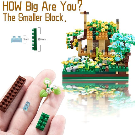 Architecture Port Cabin Building Set Model Kit and Gift for Kids and Adults Mini Blocks 600 PCS with 2 Figure