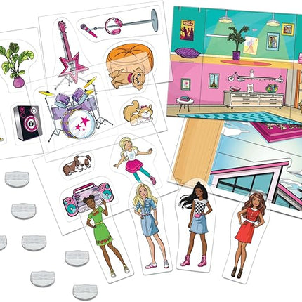 Barbie Dreamhouse Shrinky Dinks Kit – Shrink Art Activity Set with Pre-Cut Sheets, Colored Pencils and Keychains – Creative Craft Toy for Girls Ages 5+