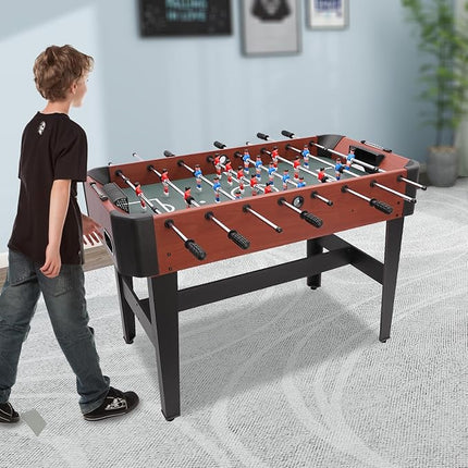 Competition Soccer Table, 47" Sports Arcade Games w/Accessories, Foosball Game Table for Indoor Outdoor, Family, Arcade Game Room, Kids, Adults