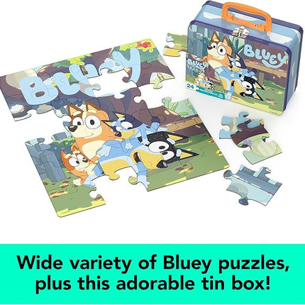 Bluey 11 Puzzle Bundle Set, 8- and 24-Piece Wood, Fuzzy, & Die-Cut Jigsaw Puzzles for Preschoolers and Kids