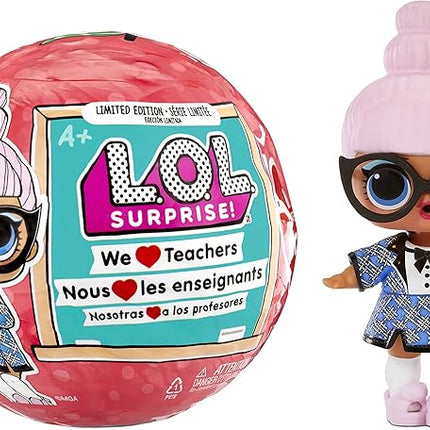 L.O.L. Surprise! MGA Cares Collectible, 7+ Surprises Limited Edition Teachers Appreciation Doll with School Themed Accessories, Gift for Kids, Toys for Girls Boys Ages 4 5 6 7+ Years Old