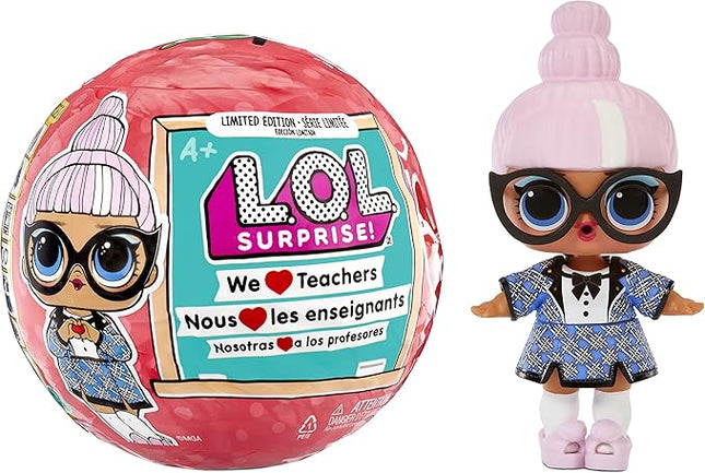 L.O.L. Surprise! MGA Cares Collectible, 7+ Surprises Limited Edition Teachers Appreciation Doll with School Themed Accessories, Gift for Kids, Toys for Girls Boys Ages 4 5 6 7+ Years Old
