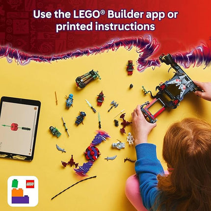 LEGO NINJAGO Dragonian Storm Village Toy Building Set - Pretend Play Playset for Kids, Boys and Girls, Ages 7+ - Spinner Toy with 6 Ninja Toy Minifigures - Gift Idea for Birthdays - 71841