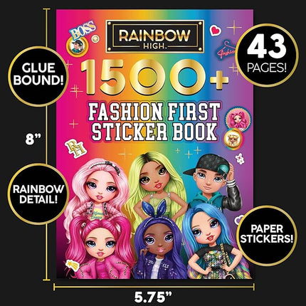 Rainbow High 1500+ Fashion First Stickers by Horizon Group USA