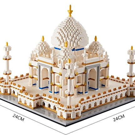 Micro Mini Blocks Architecture Taj Mahal Building Set Landmarks Collection Model Kits Idea Toys Present for Adults and Kids Age of 14+ 3950 PCS
