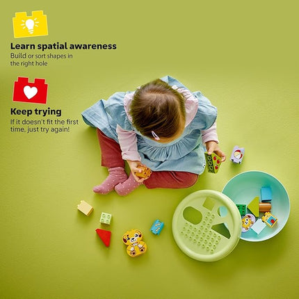 LEGO DUPLO My First Shape Sorter: Puppy House Sensory Toy for Toddlers - Montessori Shape Sorting & Learning Play Set for Boys & Girls, Ages 1.5+ - Educational Gift Idea for Birthdays - 10441