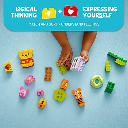 LEGO DUPLO Disney Winnie The Pooh’s Birthday Party Toddler Sensory Building Blocks - Learning & Education Toys for Preschool - Birthday Gifts for 1-3 Year Old Girls & Boys - 10457