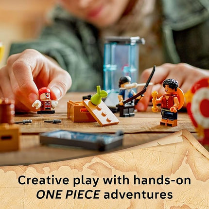 Lego ONE Piece Buggy The Clown’s Circus Tent Building Blocks - Creative Building Toy for Boys & Girls, 8+ - 4 Toy Figures & Playset for Pretend Play - Gift Idea for Birthdays & Anime Fans - 75637