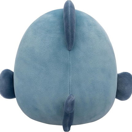 Squishmallows Original 8-Inch Kurtz Grey Teal Piranha - Official Jazwares Plush (Little)