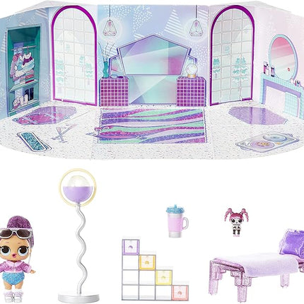 L.O.L. Surprise! Winter Chill Hangout Spaces Furniture Playset with Bling Queen Doll, 10+ Surprises with Accessories, for LOL Dollhouse Play - Toy for Kids, Gift for Girls Boys Ages 4 5 6 7+ Years Old