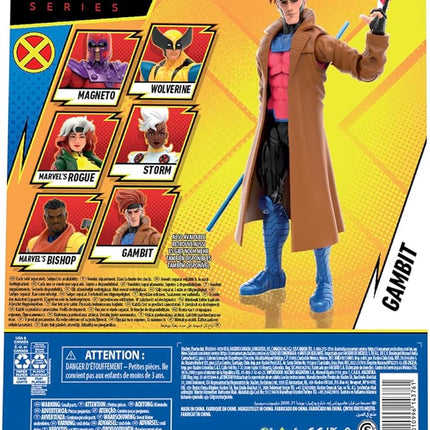 Marvel Hasbro Legends Series Gambit, X-Men ‘97 Collectible 6 Inch Action Figures, Legends Action Figures