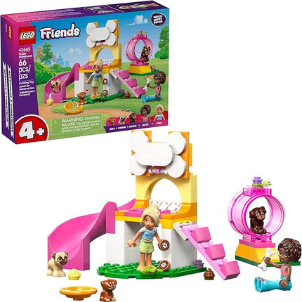 LEGO Friends Puppy Playground Pretend Play Building Toy - Creative Storytelling Playset for Girls & Boys, Ages 4+ - Includes 3 Dog Toys, & 2 Minidolls - Gift Idea for Birthdays & Pet Lovers - 42665